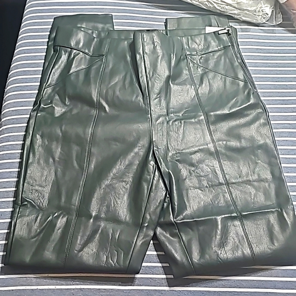 Zara faux leather leggings